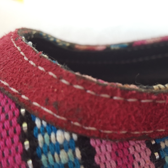 SIXTA: AZTEC DESIGN WOVEN FLATS SHOES, WOMENS SIZE 8 - Picture 5 of 7